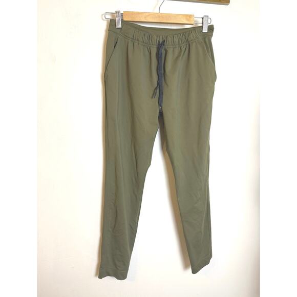 Lululemon Women’s Olive Green Drawstring Slim Leg Sz 4 Professional - Picture 4 of 5